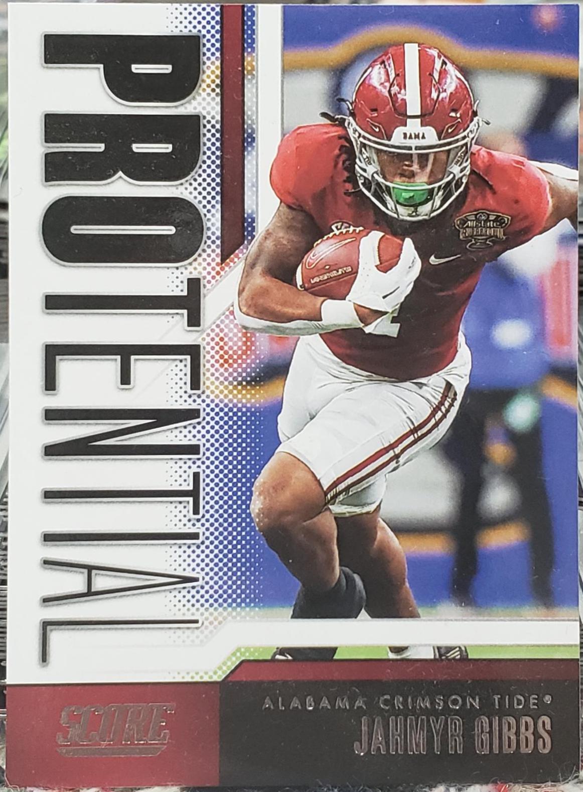 2023 Panini Score Protential Jahmyr Gibbs #16 card