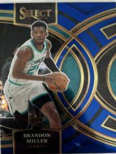 2023 Panini Select Brandon Miller [Blue Prizm] #130 card