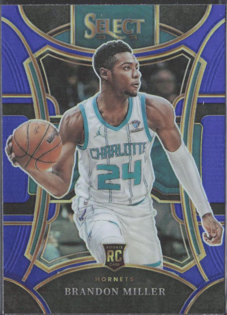 2023 Panini Select Brandon Miller [Blue Prizm] #332 card