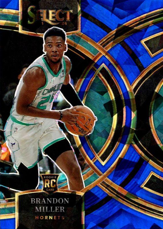 2023 Panini Select Brandon Miller [Cracked Ice Blue Prizm] #332 card