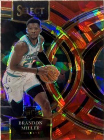 2023 Panini Select Brandon Miller [Cracked Ice Red Prizm] #130 card