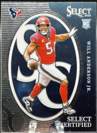 2023 Panini Select Certified Rookie Will Anderson Jr. #CRO-WAN card