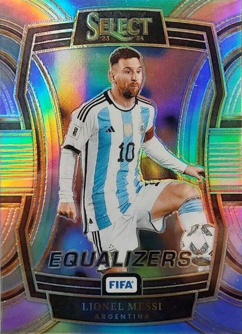 2023 Panini Select FIFA Equalizers LIONEL MESSI [Silver Prizm] #13 card