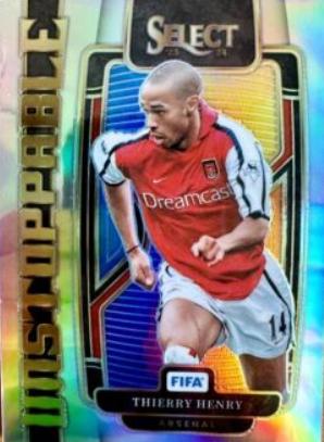 2023 Panini Select FIFA Unstoppable Thierry Henry #25 card
