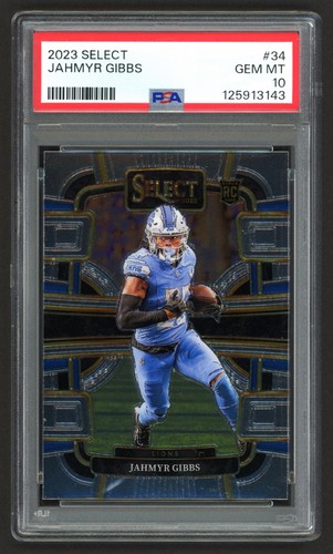 2023 Panini Select Jahmyr Gibbs #34 card