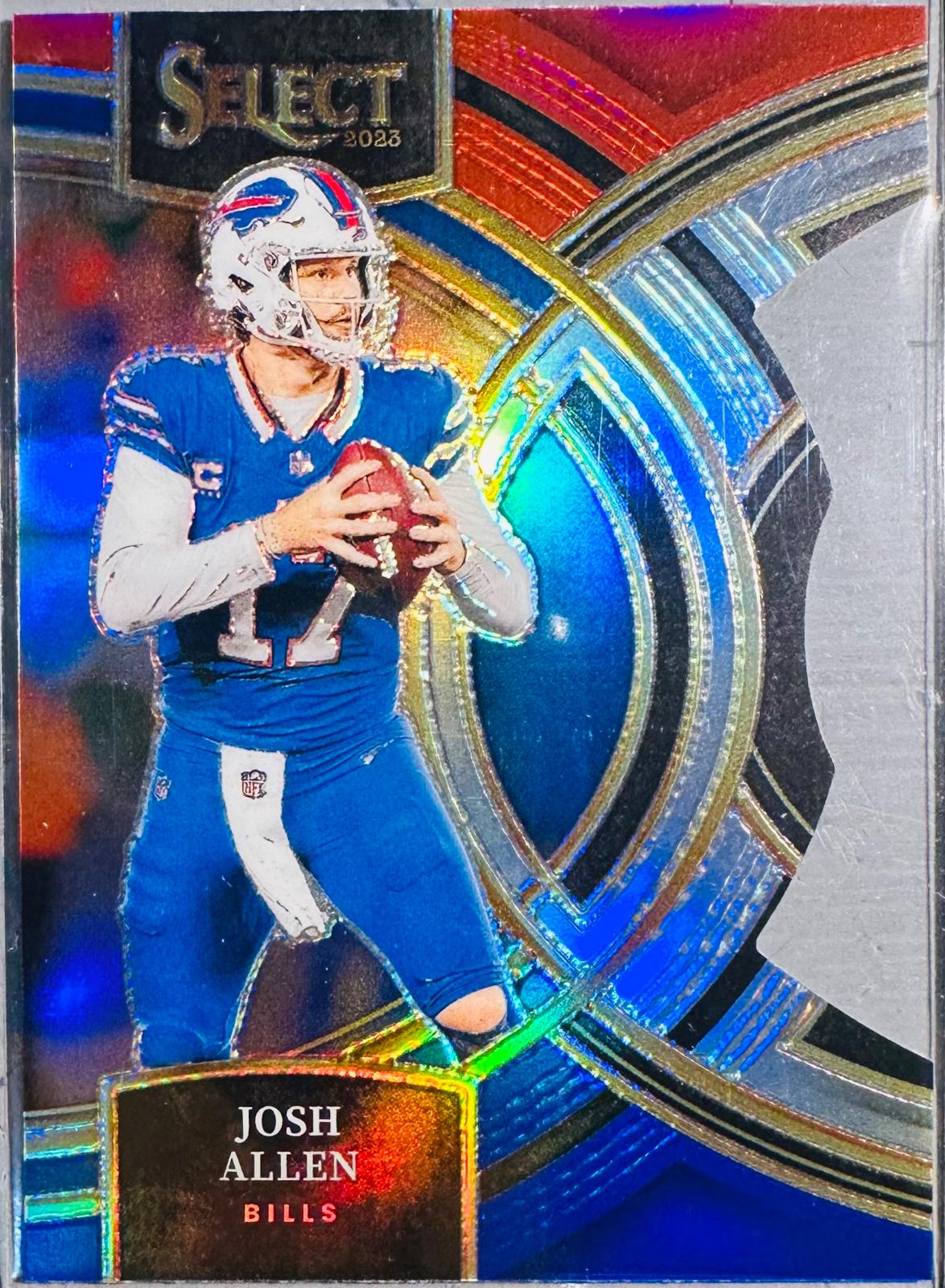 2023 Panini Select Josh Allen [Red Blue Prizm Die-Cut] #200 card