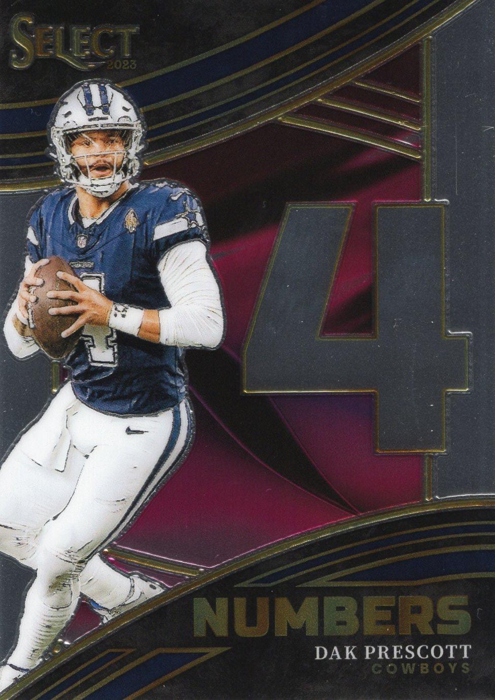 2023 Panini Select Numbers Dak Prescott #9 card