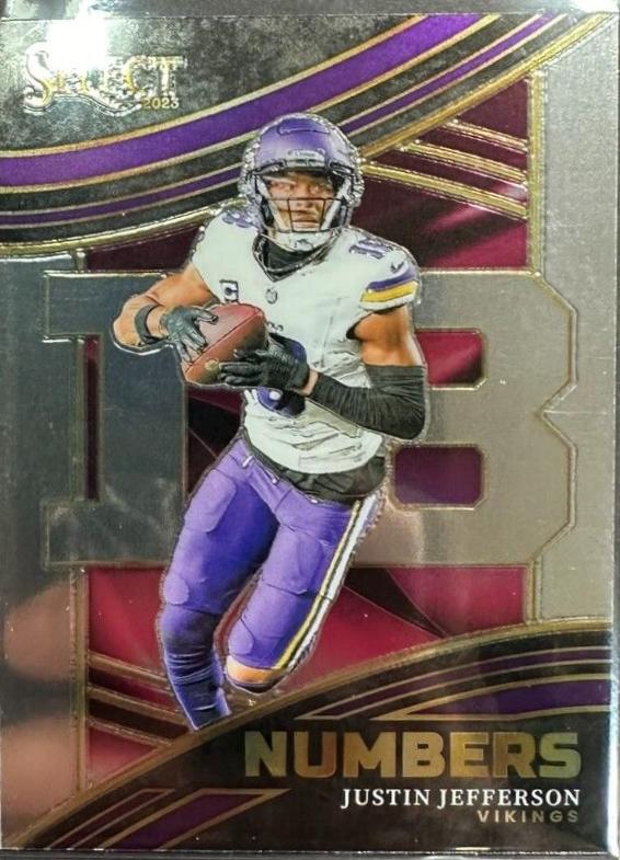 2023 Panini Select Numbers Justin Jefferson #20 card
