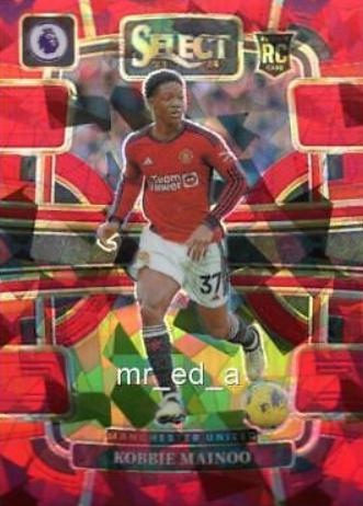 2023 Panini Select Premier League Kobbie Mainoo [Red Ice] #70 card