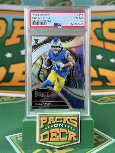 2023 Panini Select Puka Nacua [Silver Prizm Die-Cut] #224 card