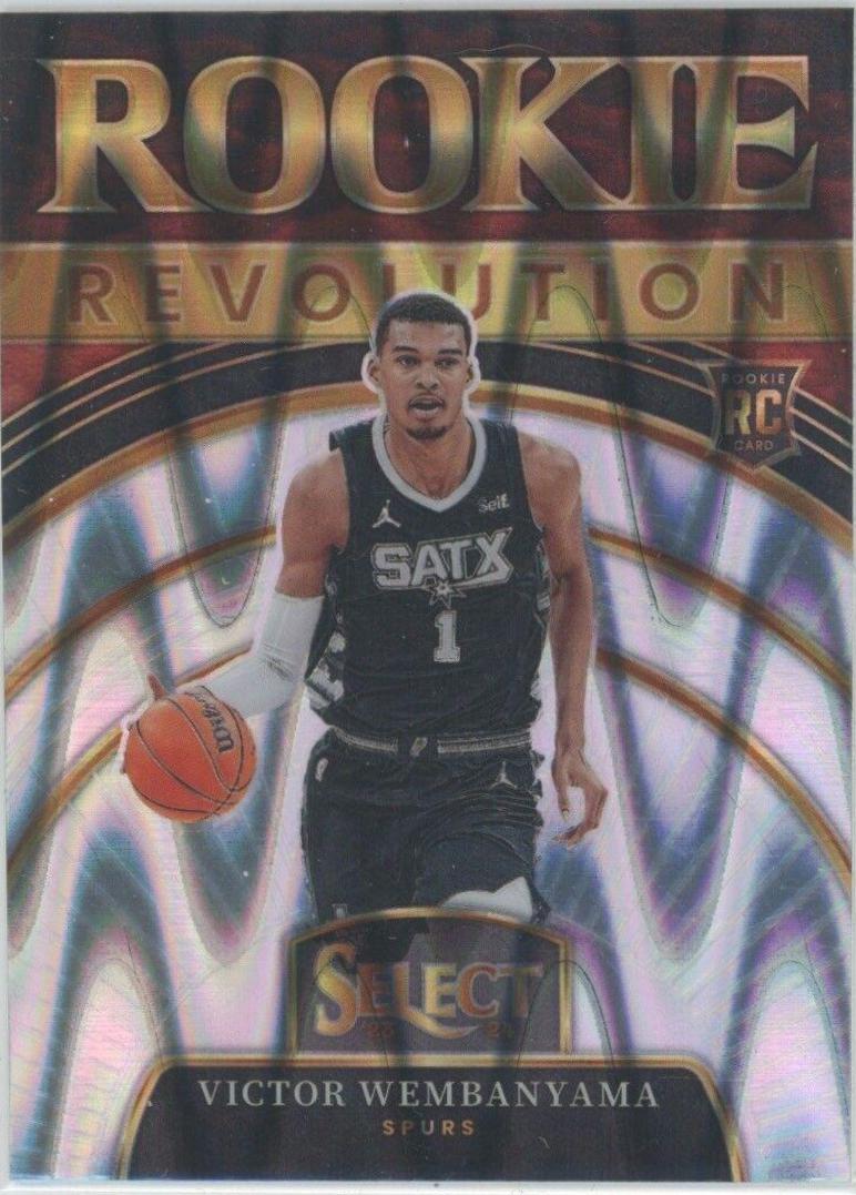 2023 Panini Select Rookie Revolution Victor Wembanyama [Tectonic Prizm] #9 card