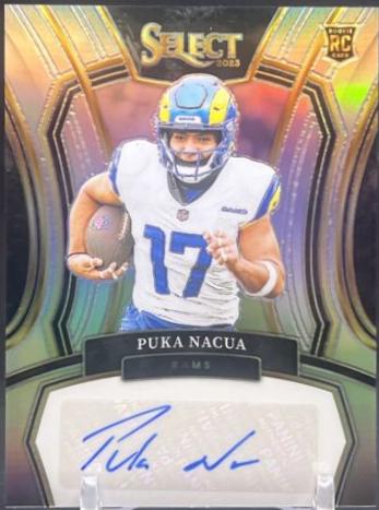 2023 Panini Select Rookie Signature Prizm Puka Nacua #6 card