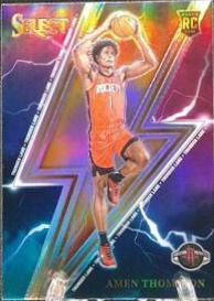 2023 Panini Select Thunder Lane Amen Thompson [Silver Prizm] #13 card