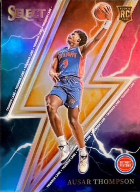 2023 Panini Select Thunder Lane Ausar Thompson [Silver Prizm] #9 card
