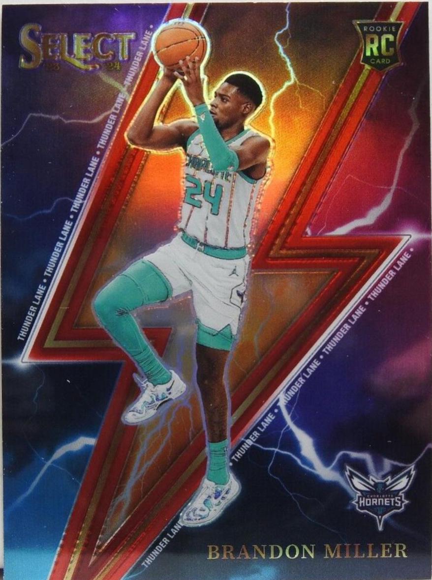 2023 Panini Select Thunder Lane Brandon Miller [Tectonic Prizm] #12 card