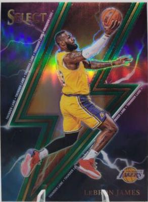 2023 Panini Select Thunder Lane LeBron James [Silver Prizm] #8 card
