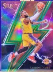 2023 Panini Select Thunder Lane LeBron James [Tectonic Prizm] #8 card
