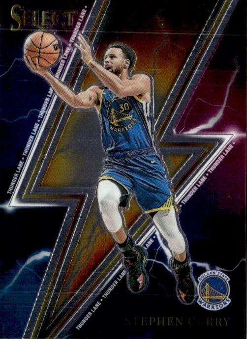 2023 Panini Select Thunder Lane Stephen Curry #10 card