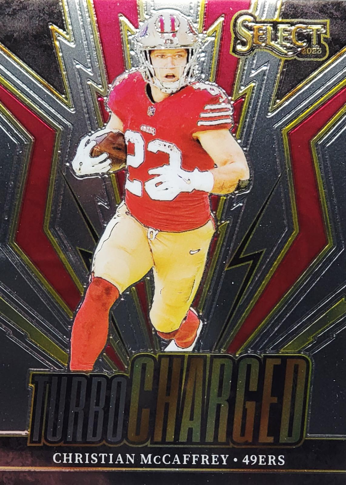 2023 Panini Select Turbocharged Christian McCaffrey #TUR-CMC card