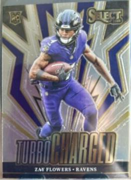 2023 Panini Select Turbocharged Zay Flowers #TUR-ZFL card