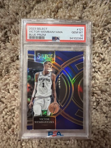 2023 Panini Select Victor Wembanyama [Blue Prizm] #121 card