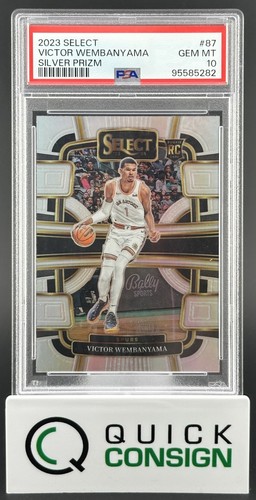 2023 Panini Select Victor Wembanyama [Silver Prizm] #87 card
