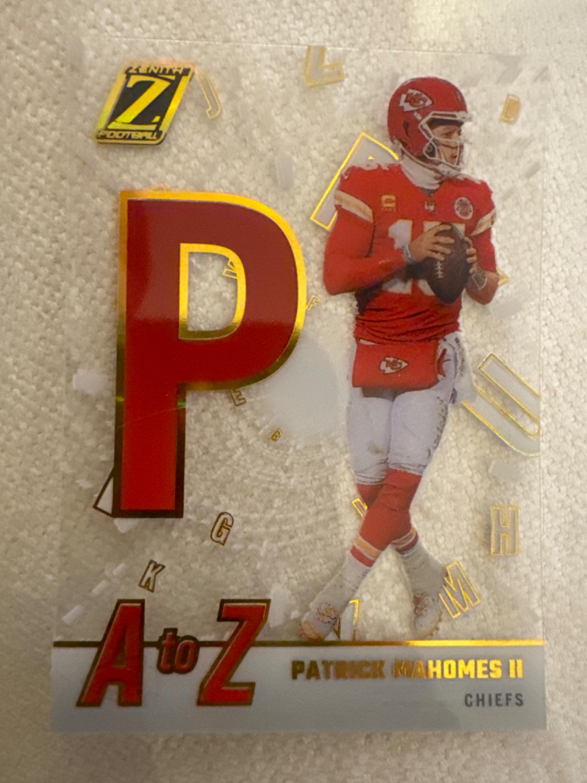 2023 Panini Zenith A to Z Patrick Mahomes II #16 card