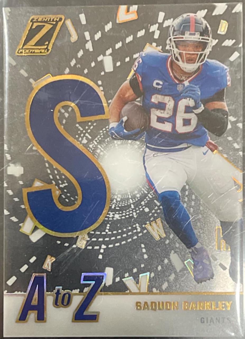 2023 Panini Zenith A to Z Saquon Barkley #19 card