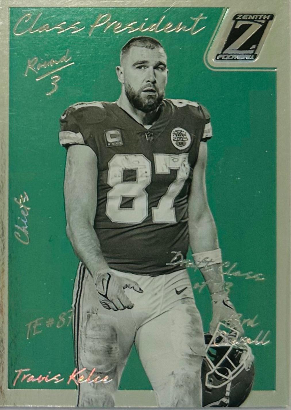 2023 Panini Zenith Class President Travis Kelce #CP-2013 card