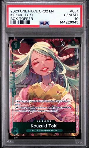 2023 Paramount War Kouzuki Toki [Box Topper] #OP02-031 card