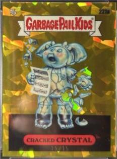 2023 Sapphire Cracked CRYSTAL [Gold] #221a card