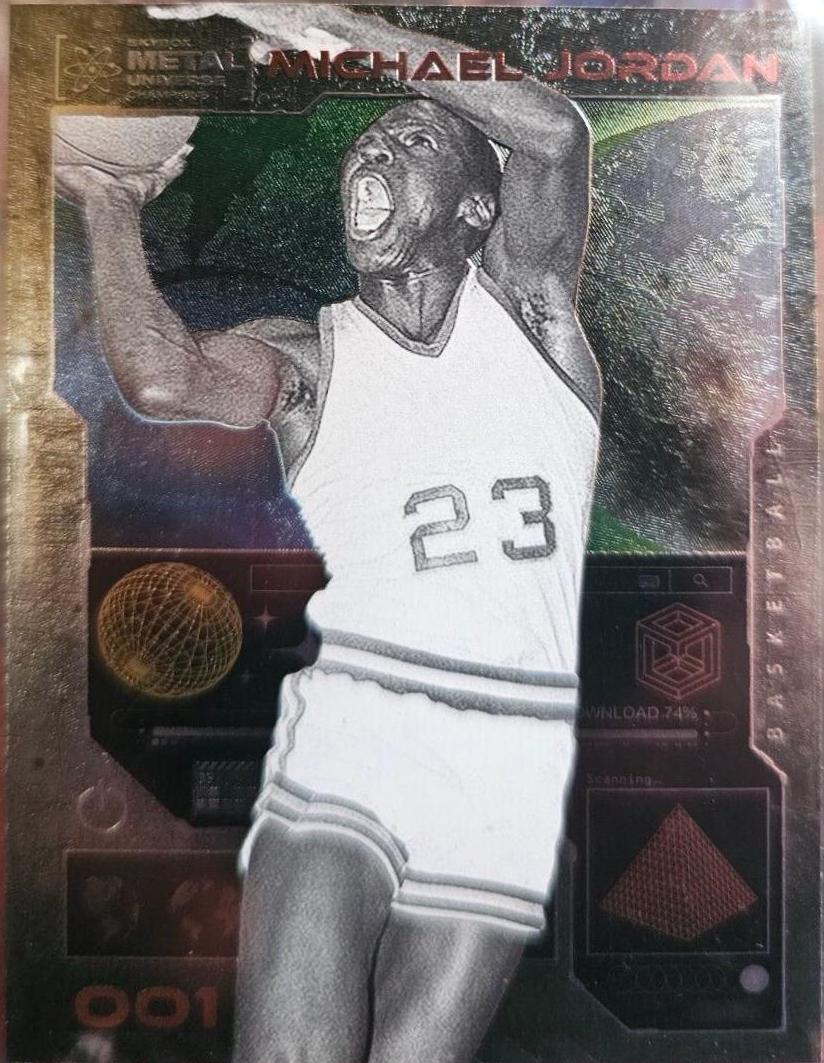 2023 SkyBox Metal Universe Champions Michael Jordan #001 card