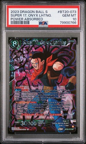 2023 Super Power Absorbed Super 17, Onyx Lightning #BT20-073 card