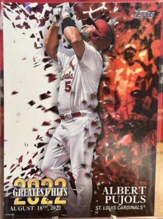 2023 Topps 2022 Greatest Hits Albert Pujols #22GH-17 card