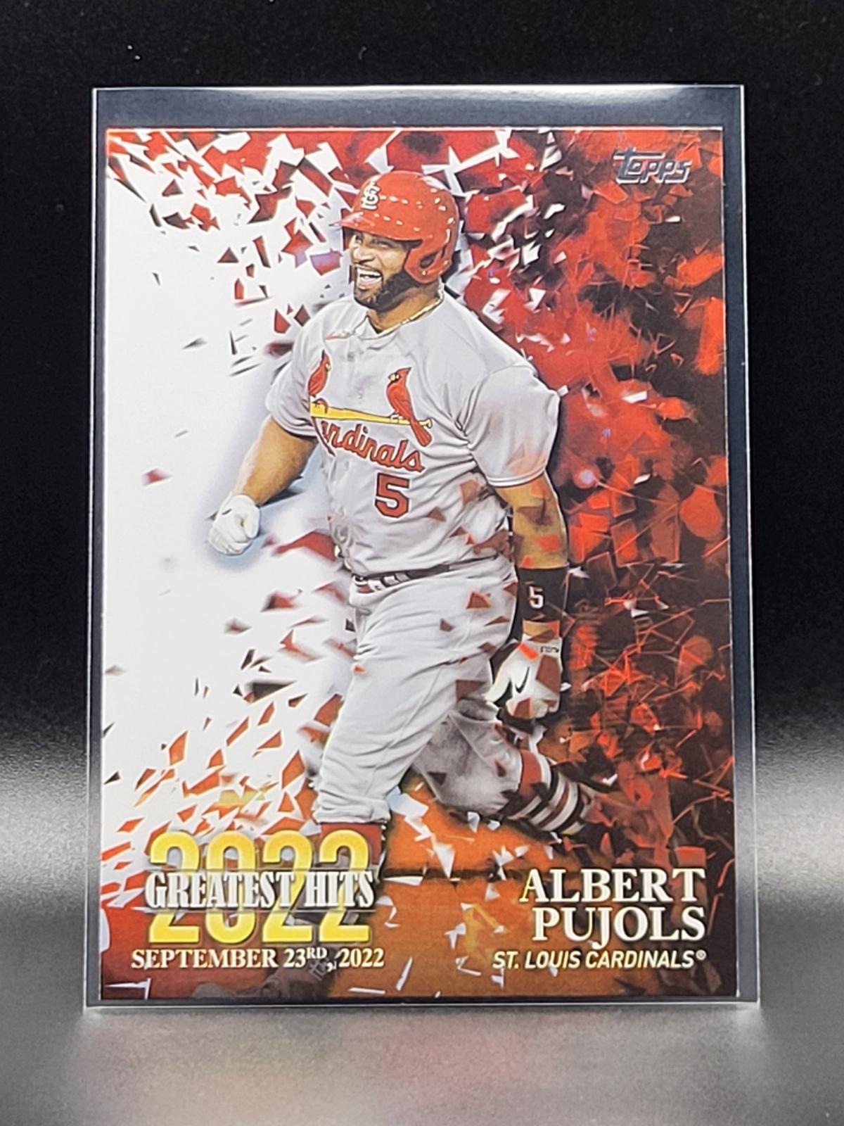 2023 Topps 2022 Greatest Hits Albert Pujols #22GH-21 card