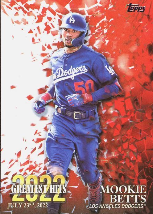 2023 Topps 2022 Greatest Hits Mookie Betts #22GH-4 card