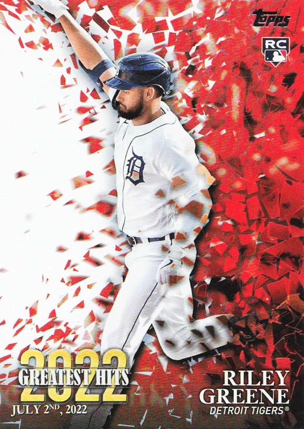 2023 Topps 2022 Greatest Hits Riley Greene #22GH-10 card