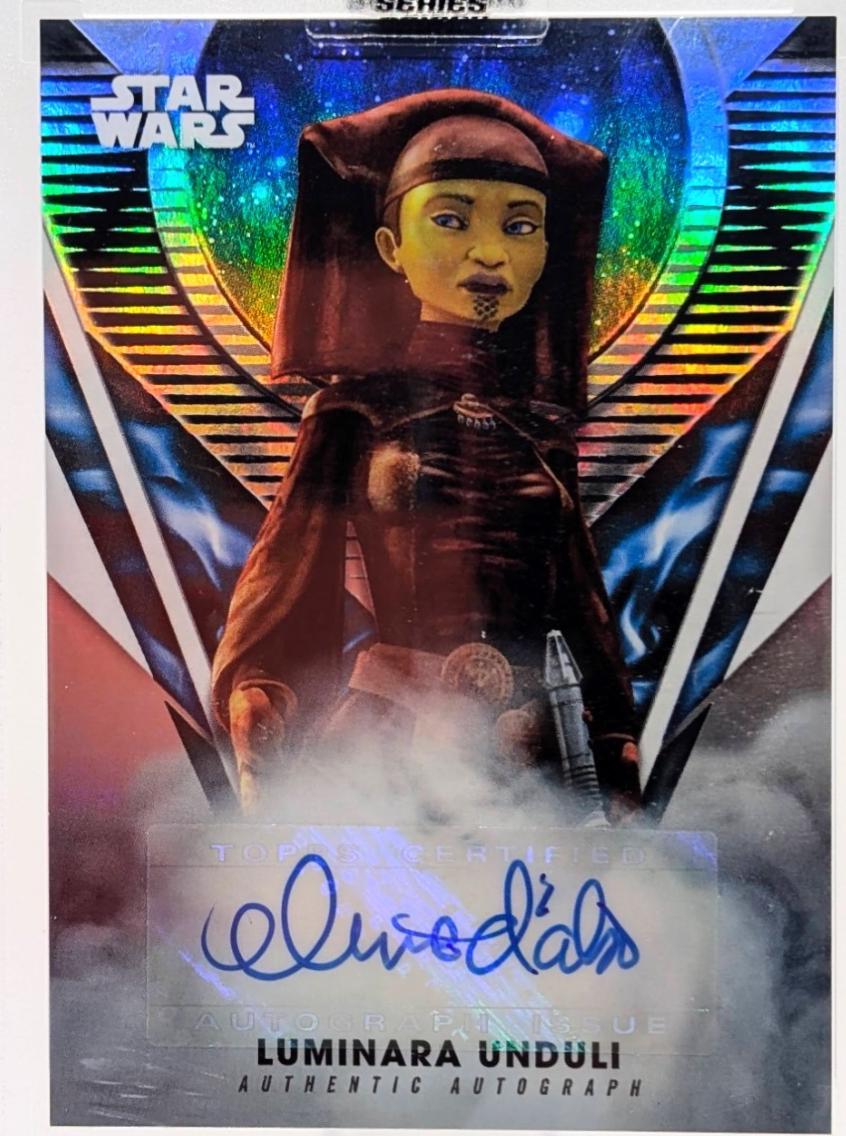 2023 Topps Autograph Olivia D'Abo as Luminara Unduli #AU-OD card