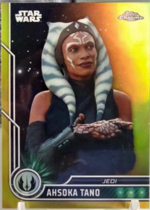 2023 Topps Chrome Ahsoka Tano [Gold Refractor] #96 card