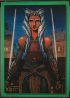 2023 Topps Chrome Ahsoka Tano [Green Refractor] #96 card