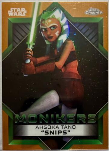 2023 Topps Chrome Ahsoka Tano [Orange Refractor] #96 card