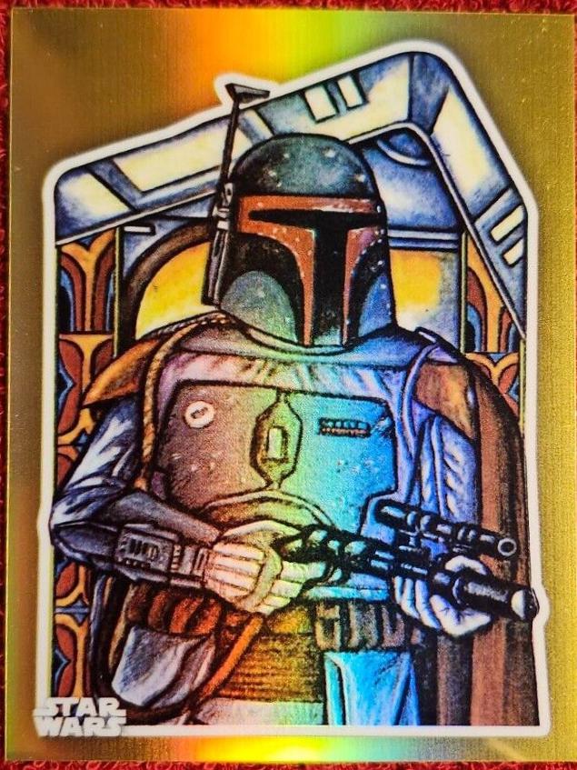 2023 Topps Chrome Boba Fett [Gold Refractor] #89 card