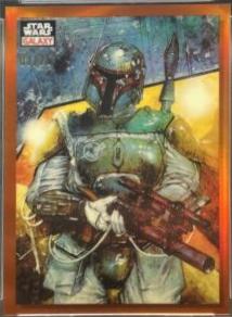 2023 Topps Chrome Boba Fett [Orange Refractor] #89 card