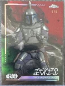 2023 Topps Chrome Boba Fett [Red Refractor] #89 card