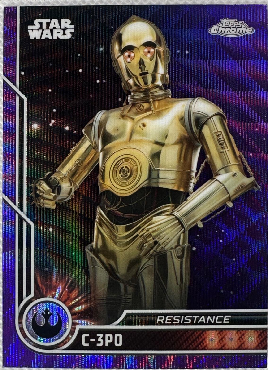 2023 Topps Chrome C-3PO [Purple Refractor] #66 card
