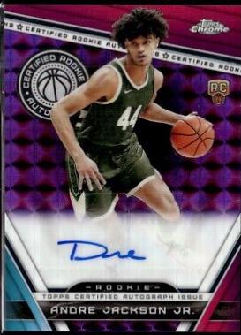 2023 Topps Chrome Certified Rookie Autograph Andre Jackson Jr. #CRA-AJ card
