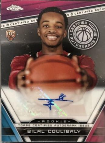 2023 Topps Chrome Certified Rookie Autograph Bilal Coulibaly #CRA-BC card