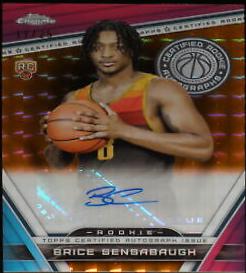 2023 Topps Chrome Certified Rookie Autograph Brice Sensabaugh #CRA-BS card