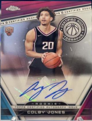 2023 Topps Chrome Certified Rookie Autograph Colby Jones #CRA-CJ card
