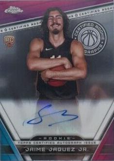 2023 Topps Chrome Certified Rookie Autograph Jaime Jaquez Jr. #CRA-JJ card